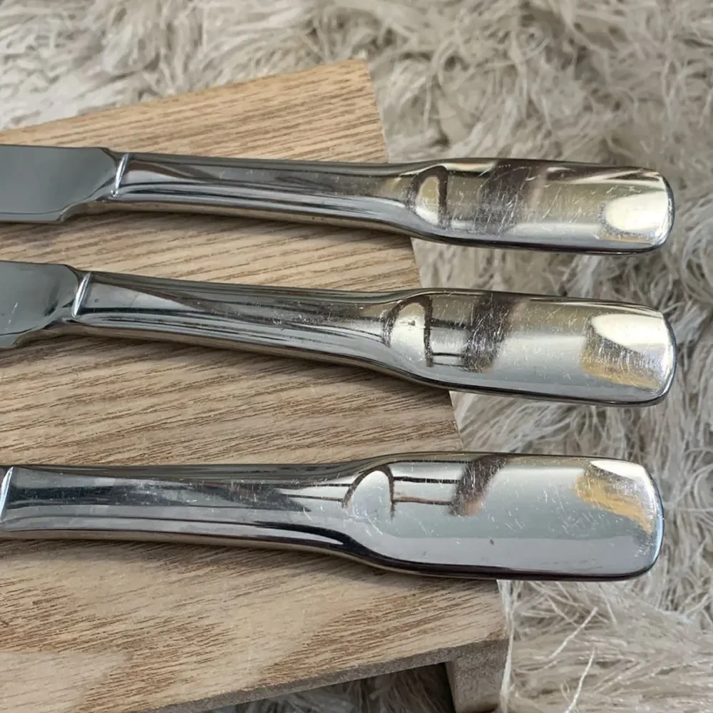 LeBrun‎ France Fiddle Oar Stainless Steel Set of 5 Steak Knives